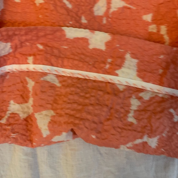 Vintage J Crew Strapless Coral and Cream Dress - Picture 10 of 14